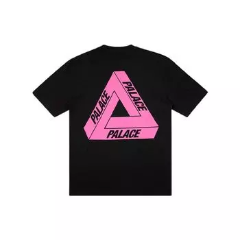 Palace Футболка унисекс с треугольными рукавами и короткими рукавами Tri-to-Help Charity Limited Edition, черная P18TS228 L