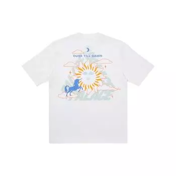 Palace FW21 Da One Футболка с круглым вырезом с мультяшным принтом, топы унисекс, белые P21TS049 XL