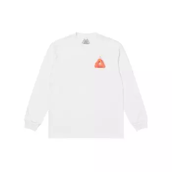 Palace FW21 Футболка унисекс с круглым вырезом и длинным рукавом с живописным принтом, белые топы P21LS009 M