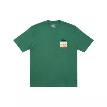 Palace FW21 Garfield Pocket T-Shirt Unisex T-Shirts Green P21TS116 M
