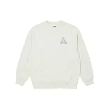 Palace FW22 Свитшот с круглым вырезом и длинными рукавами с логотипом, мужские топы, молочно-белый P23CS141 L