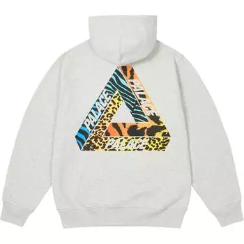 Palace Jungle Dream Hood Серый меланжевый унисекс-топ P27HD016 XL