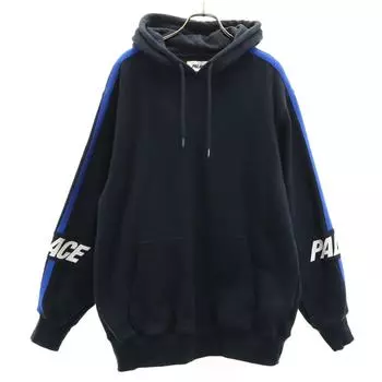 PALACE Long sleeve Sweatshirts L Navy system pullover Men s Used