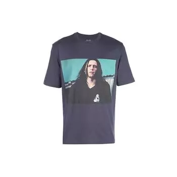 Palace Мужская футболка Wise Up с круглым вырезом и коротким рукавом, серо-синяя, P17TS009T S