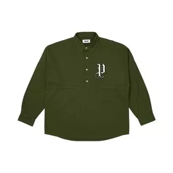 Palace Old English Рубашка Huntsman Унисекс Топы Зеленый P25SHT023 L