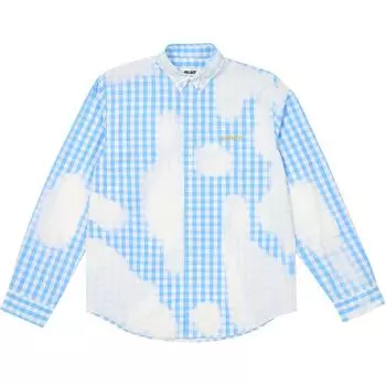 Palace Отбеленная рубашка Синие топы унисекс P26SHT026 L