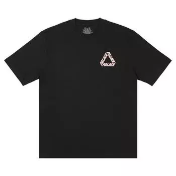 Palace Футболка P-3 Outline, черные топы унисекс P26TS199 S