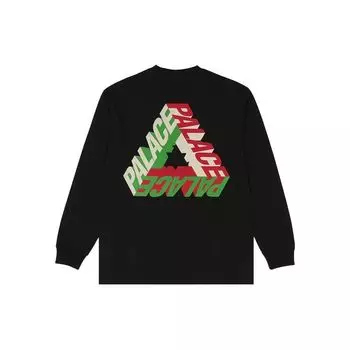 Palace P-3D Длинные рукава Черные мужские топы P25LS018 S