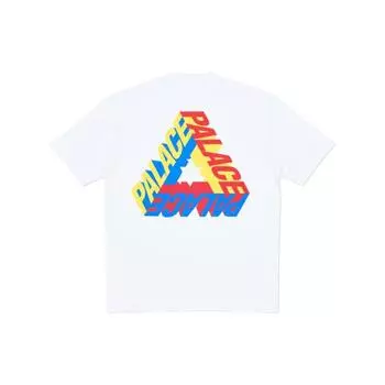 Palace P-3D Футболка унисекс Топы белые P12TS030 XL