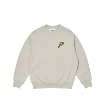 Palace Пигмент P3 Crew Бетонно-серый Унисекс Топы P28CS028 S
