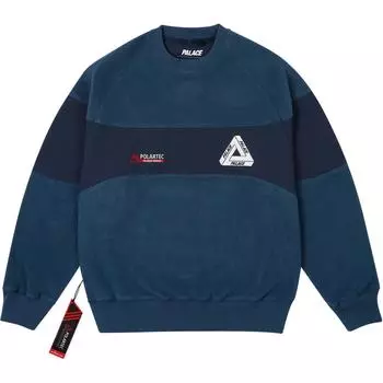 Palace Polartec 200 Crew Navy Unisex Tops Blue P27CS206 L