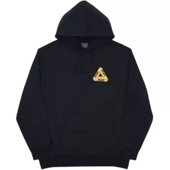 Palace Printed Hooded Pocket Sweatshirt Men sweatshirt Black SKELEDON-HOOD-BLACK-YELLOW S