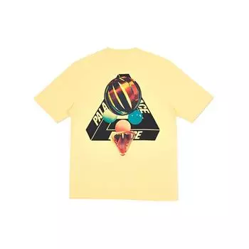 Palace Sans Ferg T-Shirt Sunshine Yellow Cobra Cat Tooth Logo Short Sleeve T-Shirt Unisex T-Shirts P18SS066 M