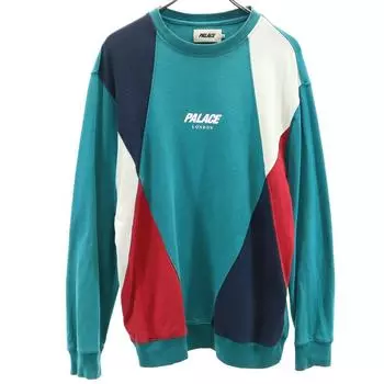 PALACE skateboard Long sleeve trainer M Blue sweat Men s Used