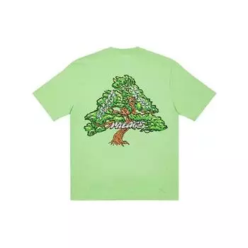 Palace SS22 Футболка с круглым вырезом с логотипом Bonsai Топы унисекс Фисташково-зеленый P22TS190 S