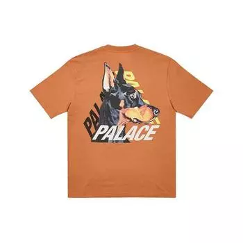 Palace SS22 P-3 K-9 Повседневная футболка с коротким рукавом с графическим принтом Топы унисекс Карамель P22TS166 S