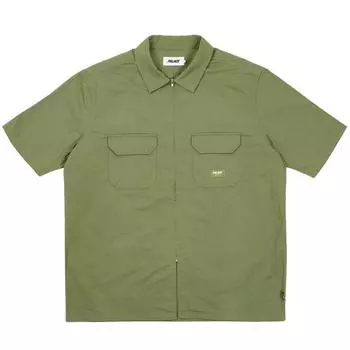 Palace SS24 D-Man рубашка с карманом на молнии унисекс топы оливковый P26SH036 M