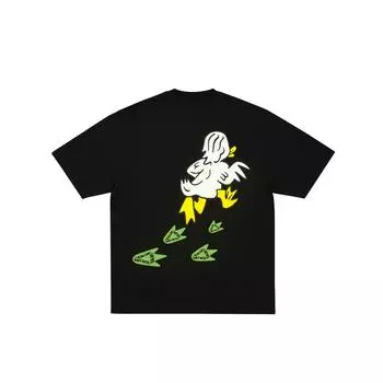 Palace Ss25 Drop7 Duck Off T-Shirt With Back Duck Print Round Neck Short Sleeve Unisex T-Shirt P28TS148 M