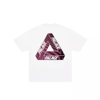 Palace Ss25 Tri-Vex T-Shirt Classic Large Triangle 3D Logo Print Comfortable Short Sleeve T-Shirt Unisex T-Shirts P28TS051 M