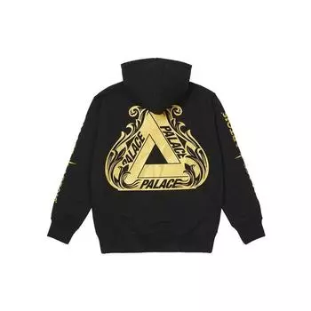Palace, Stella Artois Palace X Stella Artois Co-Branded Logo Print Hoodie Unisex Hoodie Black PAL-SS21-17 L