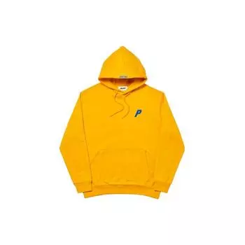 Palace Свободная толстовка с капюшоном с рисунком алфавита, топы унисекс, желтый P18CS145 L