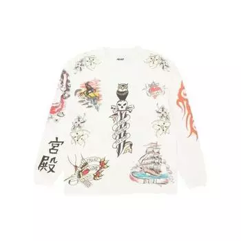 Palace Толстовка Ink Long Sleeve Unisex tops White P19ES053 M