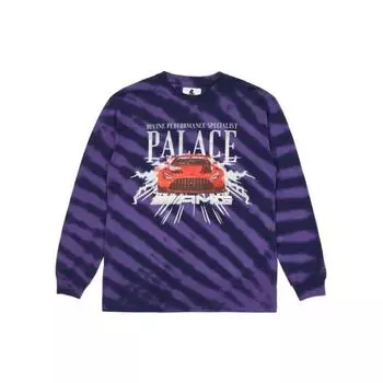 Palace Толстовка с длинными рукавами и принтом логотипа X AMG Collaborative, топы унисекс, фиолетового цвета P20AMGLS002 M
