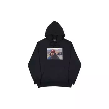 Palace Толстовка с капюшоном Jenny Print, мужские топы, черный цвет PAL-SS19-098 S