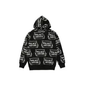 Palace Толстовка унисекс с совместным брендом X Stella Artois с полным принтом логотипа, черная PAL-SS21-6 M