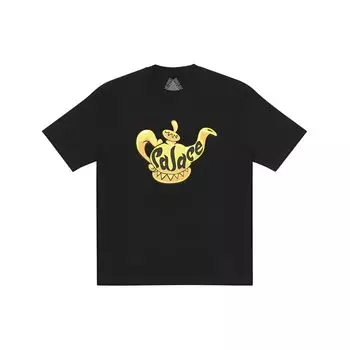 Palace Ultimo Collection FW21 Футболка «Такая Loooza» с принтом лампы Аладдина, футболки унисекс, черные P21TS222 XL