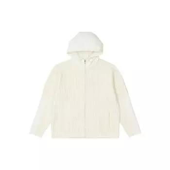 Palace Верхняя одежда для мужчин Marine Zip Hood Knit Bone, белая P23KW041 L