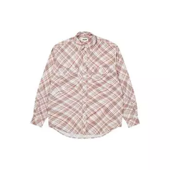 Palace Рубашка с длинным рукавом в клетку Warp Check, мужская, красная, P22SHT063 L