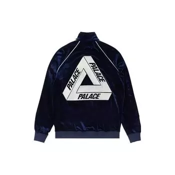 Palace X Elton John Velour Track Top Navy Мужские топы Синий P21CS258 S