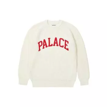 Palace X FW21 Alphabetic Logo Crewneck Loose Knit свитер унисекс свитер белый P2KW028 XL