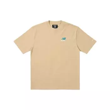 Palace x New Balance Logo T-Shirt Tan Unisex Tops P24NBTS003 XL