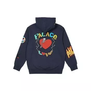 Palace x WWE Love Hood Navy Unisex Tops Blue P22HD196 S