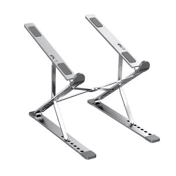 PALAMELA Foldable Laptop Improves Aluminum Alloy PC Tablet Stand Stand, Posture, Construction, Non-Slip, Portable, Stand, (Silver)