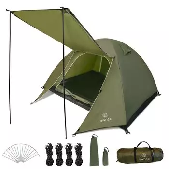 Палатка awnec для людей с куполом на передней стойке, японская брендовая одиночная палатка, водоотталкивающая, для 2 и 3 человек, с сетчатой дверью, легкая, компактная, для кемпинга