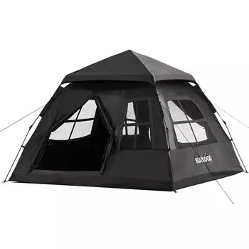 Палатка BLACKDOG с местом для хранения, удобная для защиты от ультрафиолета и воды, ширина 240 x высота 170 для 2-4 человек. Раскладная палатка, кемпинг одним касанием, раскладная сумка, переноска,