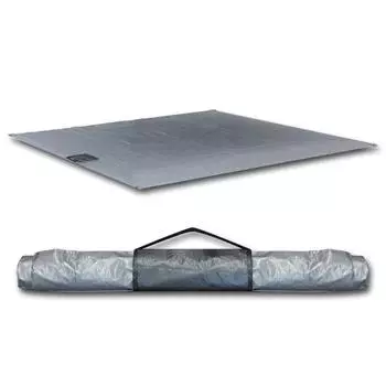 Палатка-брезент FIELDOOR x специальный настил, фиксируемый с помощью аксессуаров для отдыха и спорта. Сталь и алюминий, обычные, 3,0 м 3,0 м [Легко крепится на липучке/На несколько дней! ] серебряный