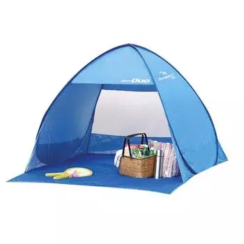Палатка CAPTAIN STAG, блестящая, курортная, двухсторонняя, УФ-синяя, складная [для 1-2 человек] M-5787