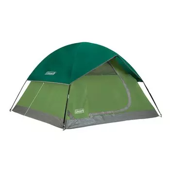 Палатка Coleman Sundome Camping Person Dome, простая в установке, включает в себя тент и WeatherTech, удерживает воду, включает в себя 2 окна и 1 основание, включает в себя клапан для зарядки
