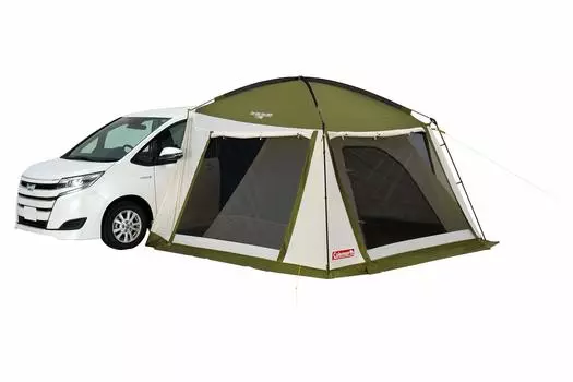 Палатка Coleman Tent Car Side Tent 3025 4-х местная для кемпинга, пешего туризма и оливковый
