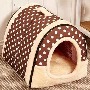 Палатка для домашних животных, мягкая конура, палатка для собак, кровать, домашняя съемная переносная кровать, конура для маленьких, средних и больших собак, щенков, кошек, пещера S