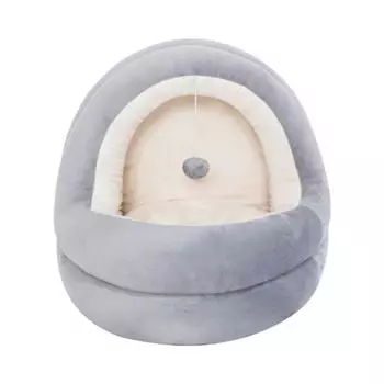Палатка для домашних животных, пещера, кровать для кошек, маленьких собак, моющееся плюшевое гнездо для котят, теплый дом, спальный домик для дома и улицы, товары для домашних животных