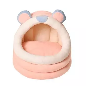 Палатка для домашних животных-пещера-кровать для кошек, маленьких собак, самосогревающаяся палатка-кровать для кошек, хижина для кошек, удобная спальная кровать для домашних животных, складная, съемная, моющаяся L