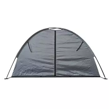 Палатка для хранения на открытом воздухе, водонепроницаемая компактная и портативная палатка для хранения в кемпинге с 9 полками серый