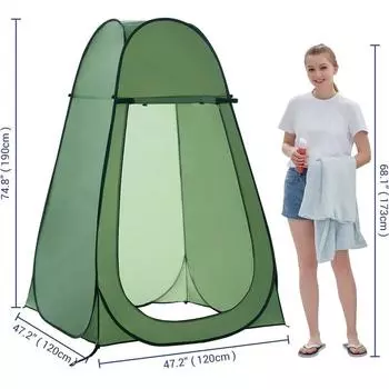 Палатка для кемпинга на открытом воздухе, мобильный туалет, одежда для кемпинга, купания, водонепроницаемость и защита от солнца, одноместная изолированная комната без построек 1