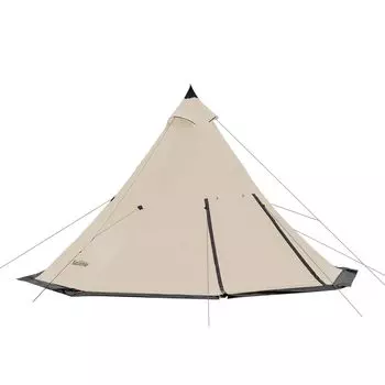 Палатка для кемпинга Naturehike Outdoor для людей, палатка Octagon Pyramid, 4-сезонная семейная палатка с сумкой для хранения для 3-4 человек (Цвет хаки, 3-4 человека)