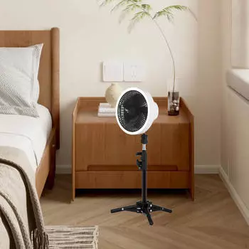 Палатка для кемпинга с вентилятором и штативом, охлаждающий 3 в 1, скоростной настольный компьютер для кровати белый